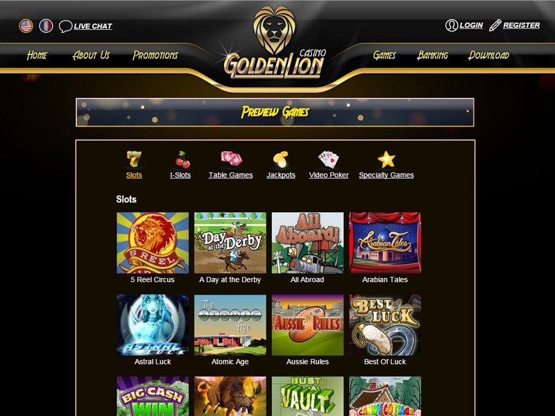 The Latest No Deposit Bonuses at Golden Lion Casino